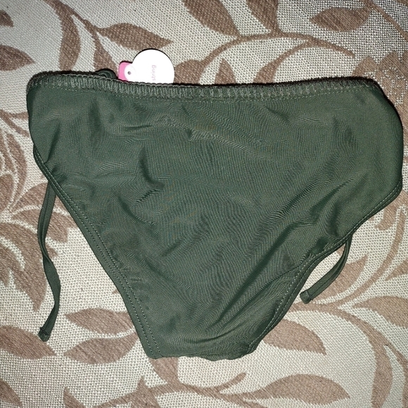 XHILARATION Olive Swimwear Bikini Bottom XS - Picture 2 of 3